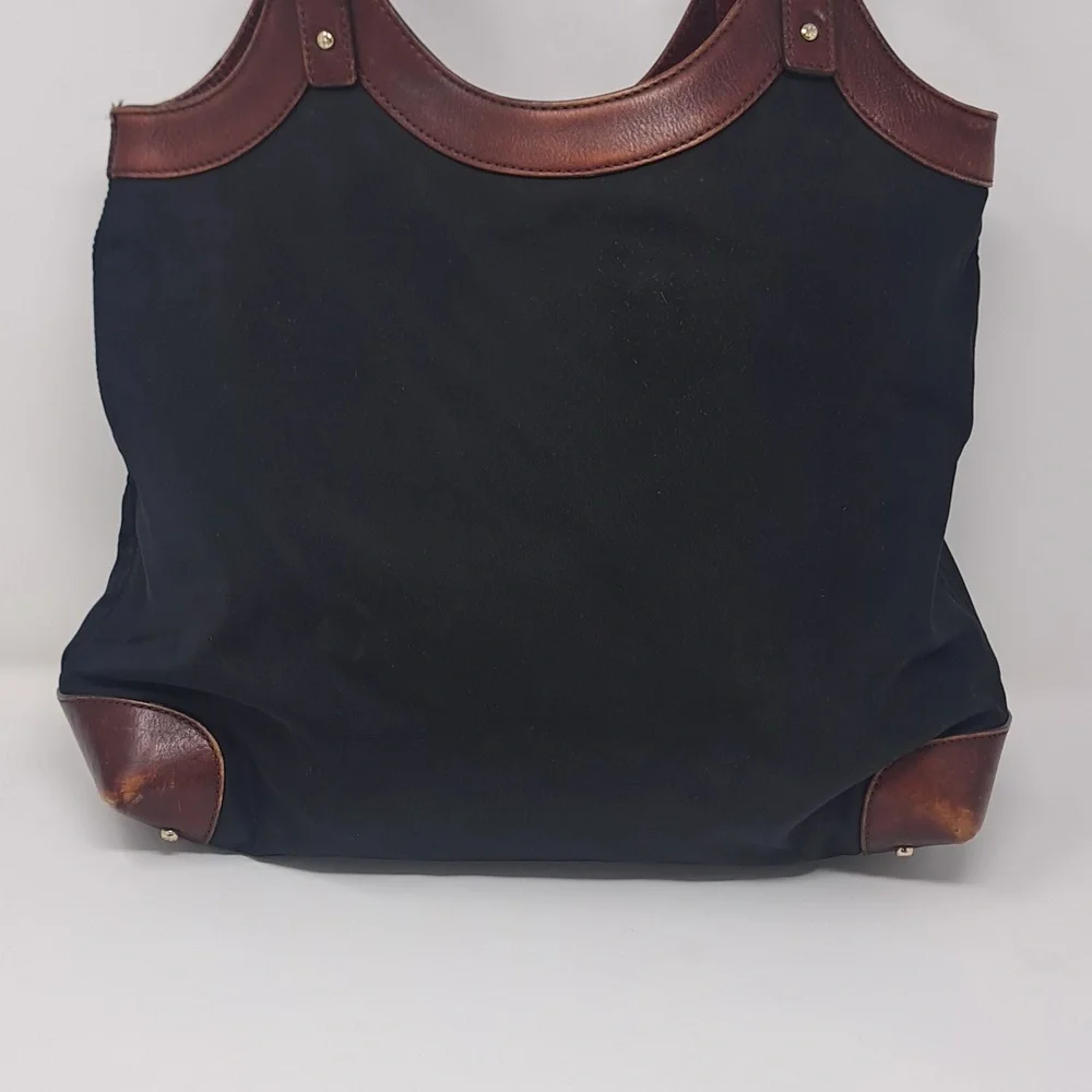 Kate Spade Black With Brown‎ Leather Tote Bag Purse